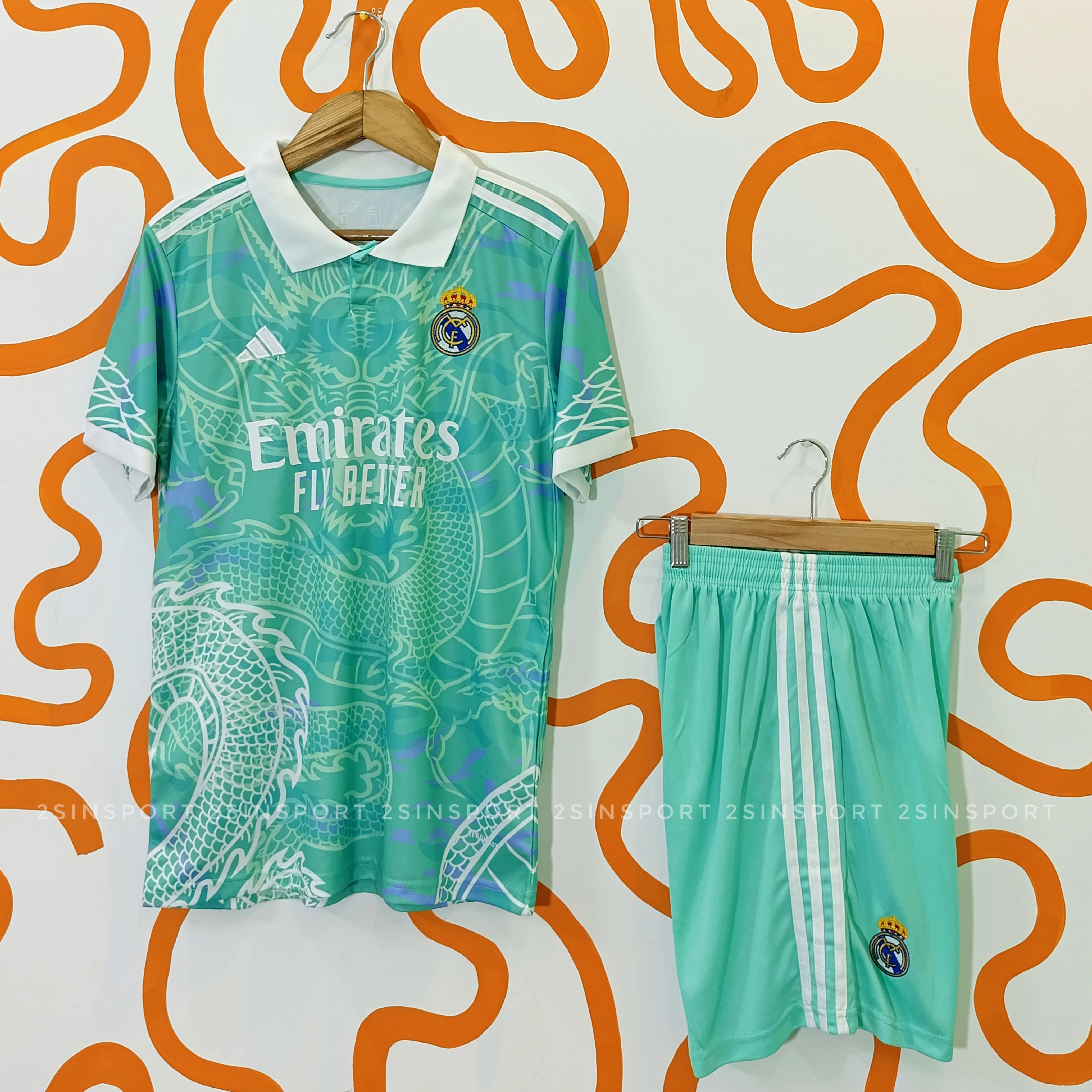 کیت کانسپت دراگون سبز آبی رئال مادرید